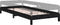 vidaXL - Bed - stapelbaar - 75x190 - cm - massief - grenenhout - zwart