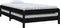 vidaXL - Bed - stapelbaar - 80x200 - cm - massief - grenenhout - zwart