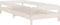 vidaXL - Bed - stapelbaar - 90x190 - cm - massief - grenenhout - wit