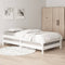 vidaXL - Bed - stapelbaar - 90x190 - cm - massief - grenenhout - wit