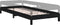 vidaXL - Bed - stapelbaar - 90x190 - cm - massief - grenenhout - zwart