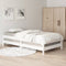 vidaXL - Bed - stapelbaar - 90x200 - cm - massief - grenenhout - wit