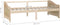 vidaXL - Bedbank - 3-zits - massief - grenenhout - 90x200 - cm