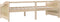 vidaXL - Bedbank - 3-zits - massief - grenenhout - 90x200 - cm
