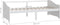 vidaXL - Bedbank - 3-zits - massief - grenenhout - 90x200 - cm - wit