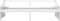 vidaXL - Bedbank - 3-zits - massief - grenenhout - 90x200 - cm - wit