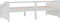 vidaXL - Bedbank - 3-zits - massief - grenenhout - 90x200 - cm - wit