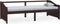 vidaXL - Bedbank - 3-zits - massief - grenenhout - donkerbruin - 90x200 - cm