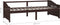 vidaXL - Bedbank - 3-zits - massief - grenenhout - donkerbruin - 90x200 - cm