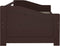 vidaXL - Bedbank - 3-zits - massief - grenenhout - donkerbruin - 90x200 - cm