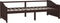 vidaXL - Bedbank - 3-zits - massief - grenenhout - donkerbruin - 90x200 - cm
