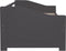 vidaXL - Bedbank - 3-zits - massief - grenenhout - donkergrijs - 90x200 - cm