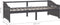vidaXL - Bedbank - 3-zits - massief - grenenhout - donkergrijs - 90x200 - cm