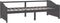 vidaXL - Bedbank - 3-zits - massief - grenenhout - donkergrijs - 90x200 - cm