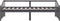 vidaXL - Bedbank - 3-zits - massief - grenenhout - donkergrijs - 90x200 - cm