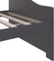 vidaXL - Bedbank - 3-zits - massief - grenenhout - donkergrijs - 90x200 - cm