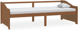 vidaXL - Bedbank - 3-zits - massief - grenenhout - honingbruin - 90x200 - cm