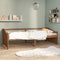 vidaXL - Bedbank - 3-zits - massief - grenenhout - honingbruin - 90x200 - cm