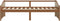 vidaXL - Bedbank - 3-zits - massief - grenenhout - honingbruin - 90x200 - cm
