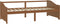 vidaXL - Bedbank - 3-zits - massief - grenenhout - honingbruin - 90x200 - cm