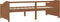 vidaXL - Bedbank - 3-zits - massief - grenenhout - honingbruin - 90x200 - cm