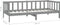 vidaXL - Bedbank - massief - grenenhout - grijs - 90x200 - cm