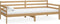 vidaXL - Bedbank - massief - grenenhout - honingbruin - 90x200 - cm