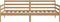 vidaXL - Bedbank - massief - grenenhout - honingbruin - 90x200 - cm