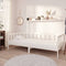 vidaXL - Bedbank - massief - grenenhout - wit - 90x200 - cm