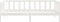 vidaXL - Bedbank - massief - grenenhout - wit - 90x200 - cm