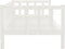 vidaXL - Bedbank - massief - grenenhout - wit - 90x200 - cm
