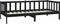 vidaXL - Bedbank - massief - grenenhout - zwart - 90x200 - cm