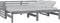 vidaXL - Bedbank - uitschuifbaar - massief - grenenhout - grijs - 2x(90x200) - cm