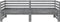 vidaXL - Bedbank - uitschuifbaar - massief - grenenhout - grijs - 2x(90x200) - cm