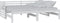vidaXL - Bedbank - uitschuifbaar - massief - grenenhout - wit - 2x(90x200) - cm