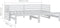 vidaXL - Bedbank - uitschuifbaar - massief - grenenhout - wit - 2x(90x200) - cm