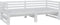vidaXL - Bedbank - uitschuifbaar - massief - grenenhout - wit - 2x(90x200) - cm