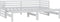 vidaXL - Bedbank - uitschuifbaar - massief - grenenhout - wit - 2x(90x200) - cm