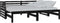 vidaXL - Bedbank - uitschuifbaar - massief - grenenhout - zwart - 2x(90x200) - cm
