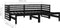 vidaXL - Bedbank - uitschuifbaar - massief - grenenhout - zwart - 2x(90x200) - cm