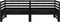 vidaXL - Bedbank - uitschuifbaar - massief - grenenhout - zwart - 2x(90x200) - cm