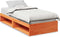vidaXL - Bedbank - zonder - matras - wasbruin - 100x200 - cm - massief - grenenhout