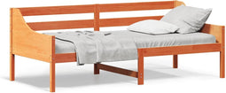 vidaXL - Bedbank - zonder - matras - wasbruin - 100x200 - cm - massief - grenenhout