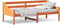 vidaXL - Bedbank - zonder - matras - wasbruin - 100x200 - cm - massief - grenenhout
