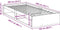 vidaXL - Bedbank - zonder - matras - wasbruin - 100x200 - cm - massief - grenenhout