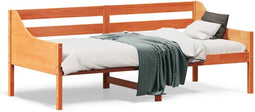 vidaXL - Bedbank - zonder - matras - wasbruin - 75x190 - cm - massief - grenenhout