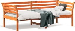 vidaXL - Bedbank - zonder - matras - wasbruin - 75x190 - cm - massief - grenenhout