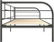 vidaXL - Bedbankframe - metaal - grijs - 90x200 - cm