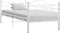 vidaXL - Bedbankframe - metaal - wit - 90x200 - cm