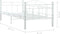 vidaXL - Bedbankframe - metaal - wit - 90x200 - cm